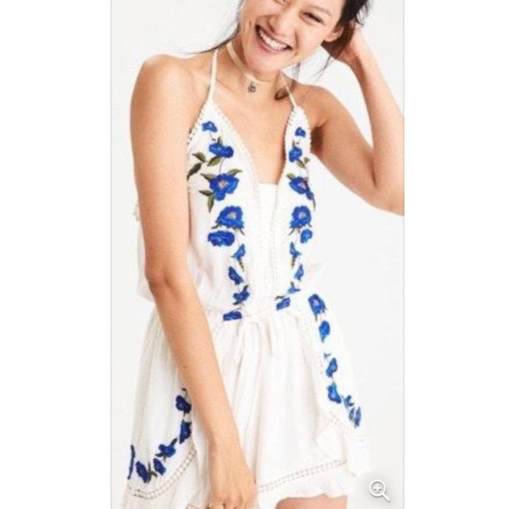 Embroidered Romper (CLOSET REOPENING IN JUNE)